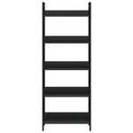 vidaXL Bibliothèque à 5 niveaux noir 60x27 6x158 5cm bois d'ingénierie