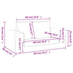 vidaXL Canapé-lit pour enfants 2 places bleu peluche douce