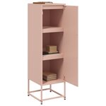 vidaXL Buffet haut rose 36x39x123 cm acier