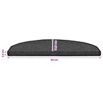 vidaXL Tapis d'escalier auto-adhésifs 15 pièces 80 x 24 5 x 3 5 cm