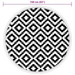 vidaXL Tapis d'extérieur gris Ø160 cm PP