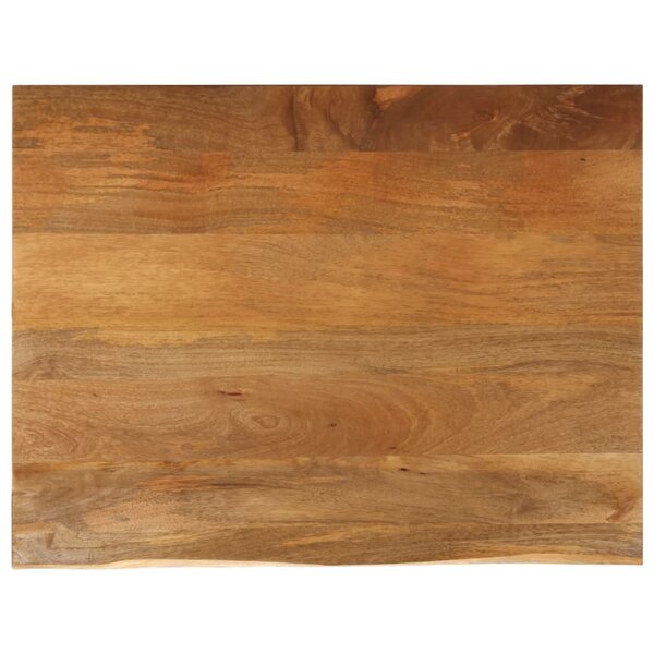 vidaXL Dessus de table à bord vivant 100x80x2 5cm bois massif manguier