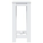 vidaXL Table de bar blanc 51x50x103 5 cm bois d'ingénierie