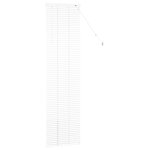 vidaXL Store de Fenêtre avec des rideaux Blanc Aluminium