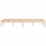 vidaXL Cadre de lit sans matelas 137x190 cm bois massif de pin
