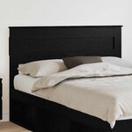 vidaXL Tête de lit Chêne noir 160 cm Bois d'ingénierie