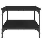 vidaXL Table basse noir 100x55x40 cm bois d'ingénierie