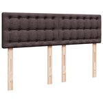 vidaXL Sommier à lattes de lit avec matelas Marron foncé 160x200 cm