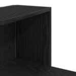vidaXL Étagère d'angle avec étagère Chêne noir 36.5 x 36.5 x 140 cm