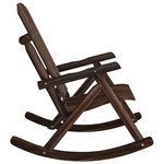 vidaXL Chaise à bascule de jardin 69x96x101 cm bois massif d'épicéa