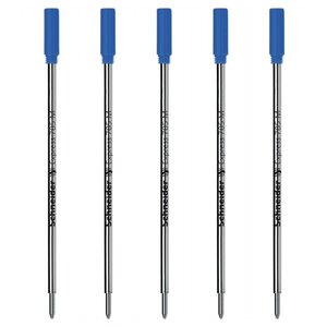 Pochette de 5 recharges express 785 pointe moyenne bleu x 2 schneider