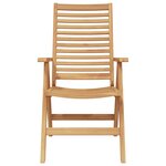 Chaises de jardin vidaXL 2 pièces en teck