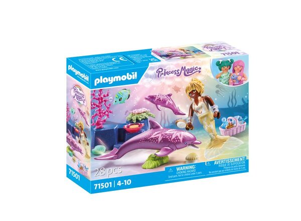 71501 - Sirène avec dauphins