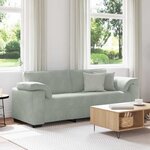vidaXL Canapé à 3 places gris clair 178 cm Velours