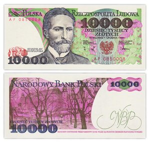 Billet de Collection 10000 zlotych 1988 Pologne - Neuf - P151b