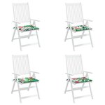 vidaXL Coussins de chaise de jardin lot de 4 multicolore 40x40x4 cm