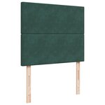 vidaXL Sommier à lattes de lit avec matelas vert foncé 120x190 cm