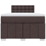 vidaXL Sommier à lattes de lit avec matelas Marron foncé 120x200 cm
