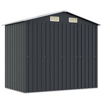vidaXL Abri de stockage pour jardin Anthracite Acier 204x132x186 cm