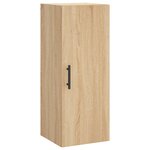 vidaXL Buffet haut Chêne sonoma 34 5x34x180 cm Bois d'ingénierie