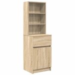 vidaXL Table de chevet chêne sonoma 39x35x125 cm bois d’ingénierie