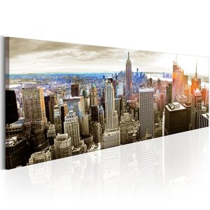 Tableau - manhattan: island for rich l x h en cm 150x50