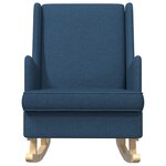 vidaXL Chaise à bascule Bleu 62 x 80 x 85 cm tissu
