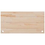 vidaXL Dessus de bureau blanc 110x55x2 5 cm bois massif de pin