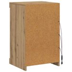 vidaXL Buffet LED Chêne artisanal 41 x 37 x 67 cm Bois d'ingénierie
