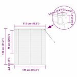 vidaXL Store de Fenêtre avec des rideaux Blanc Aluminium