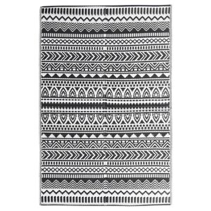 vidaXL Tapis d'extérieur Noir 120x180 cm PP