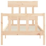 vidaXL Cadre de lit sans matelas 90x200 cm bois de pin massif
