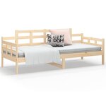vidaXL Lit de jour sans matelas bois de pin massif 80x200 cm