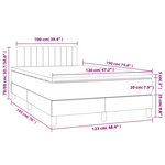 vidaXL Sommier à lattes de lit avec matelas rose 120x190 cm velours