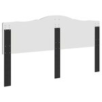 vidaXL Tête de lit Chêne noir 200 cm Bois d'ingénierie