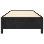 vidaXL Cadre de lit sans matelas noir 90x190 cm velours