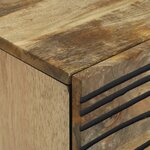 vidaXL Cabinet de chevet 40x33.5x46 cm en bois solide de mangue et bois aggloméré