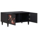 vidaXL Table basse Multicolore 80 x 50 x 40 cm Bois de mangue massif