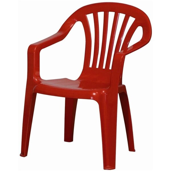 PROGARDEN 46201 - Chaise de jardin empilable pour enfants rouge
