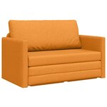 vidaXL Canapé-Lit Jaune foncé 124 x 71 x 78 cm tissu