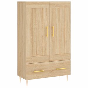 vidaXL Buffet haut chêne sonoma 69 5x31x115 cm bois d'ingénierie