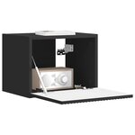 vidaXL Meuble TV mural Noir 60 x 31 x 29.5 cm Bois d'ingénierie