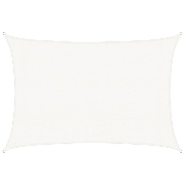 vidaXL Voile d'ombrage 160 g/m² Blanc 3x4 5 m PEHD