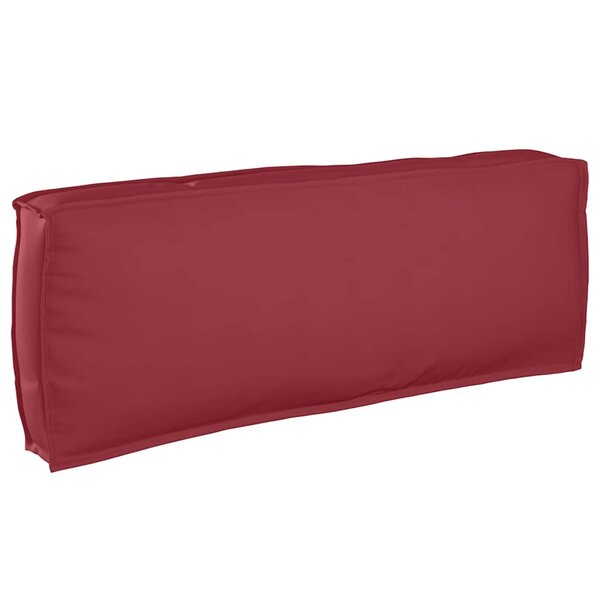 vidaXL Coussin pour dossier de palette Bordeaux 120 x 40 x 12 cm