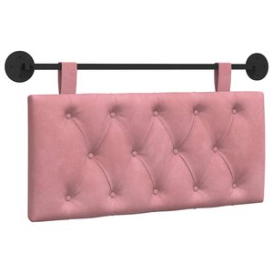 vidaXL Tête de lit suspendue Rose Velours
