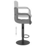 vidaXL Tabourets de bar lot de 2 gris clair velours