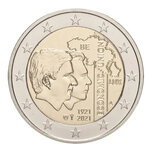 2 euros commémorative Belgique 2021 - Union économique avec Le Luxembourg.