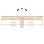 vidaXL Lit mezzanine d'enfants sans matelas avec échelle 80x200 cm