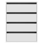 vidaXL Commode d'angle blanc 60x41x76 cm bois d'ingénierie