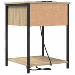 vidaXL Cabinet de chevet 2 Pièces Chêne sonoma 42 x 41 x 56 cm